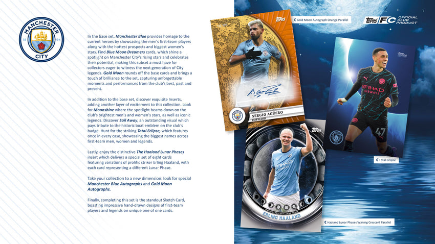 2024-25 Topps Blue Moon Manchester City Soccer Set Box