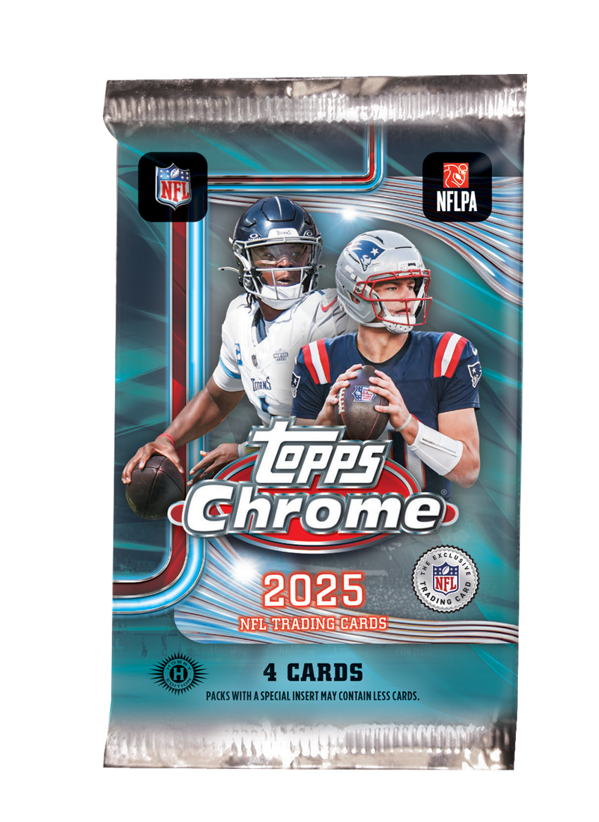 2025 Topps Chrome Football Hobby Pack