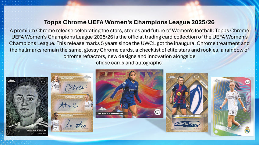 2025-26 Topps Chrome Women's UEFA Champions League Soccer Hobby Box