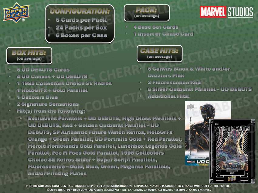 2024 Upper Deck Marvel Studios Series 2 Cinematic Hobby Box