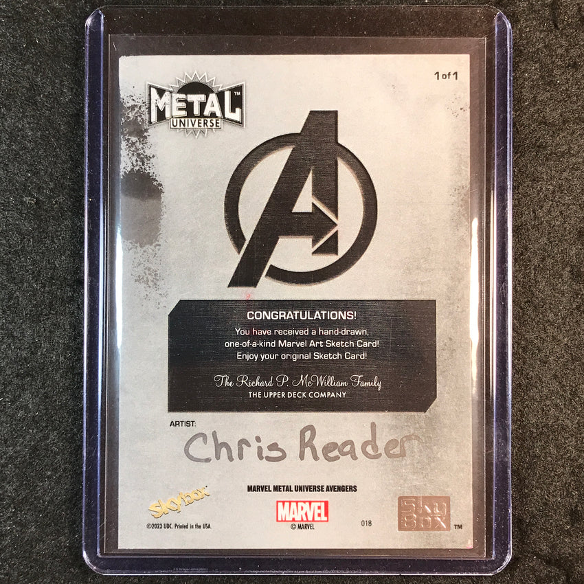 2024 Marvel Metal Universe Avengers ULTRON Artist Sketch 1/1 CHRIS READER