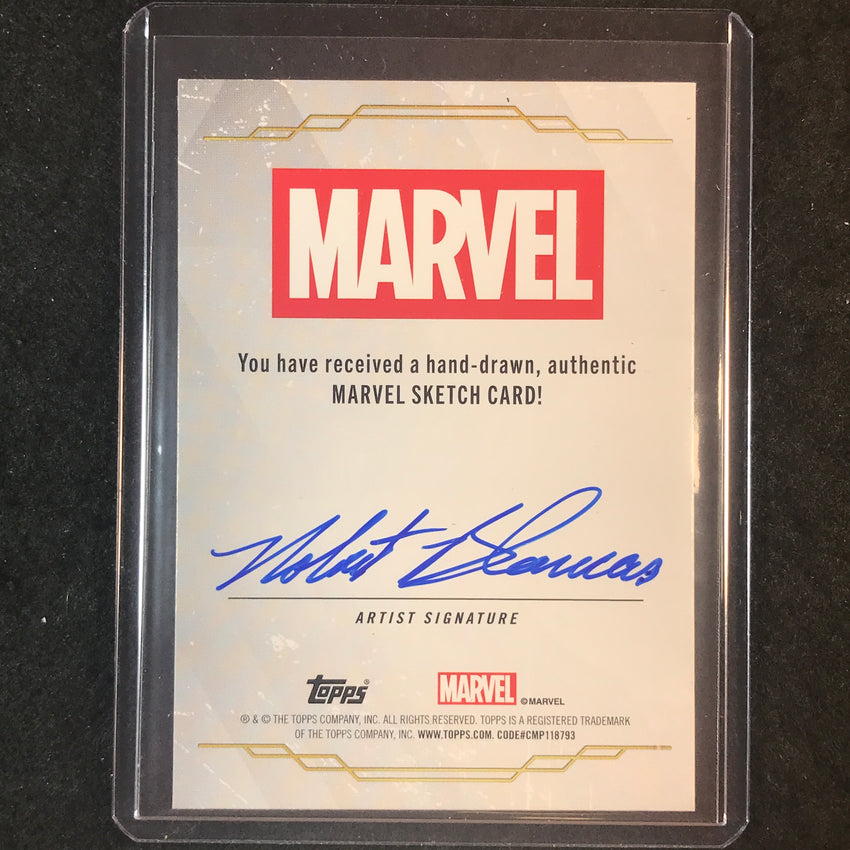 2025 Topps Chrome Marvel Studios VISION Artist Sketch 1/1 ROBERT BLANCAS