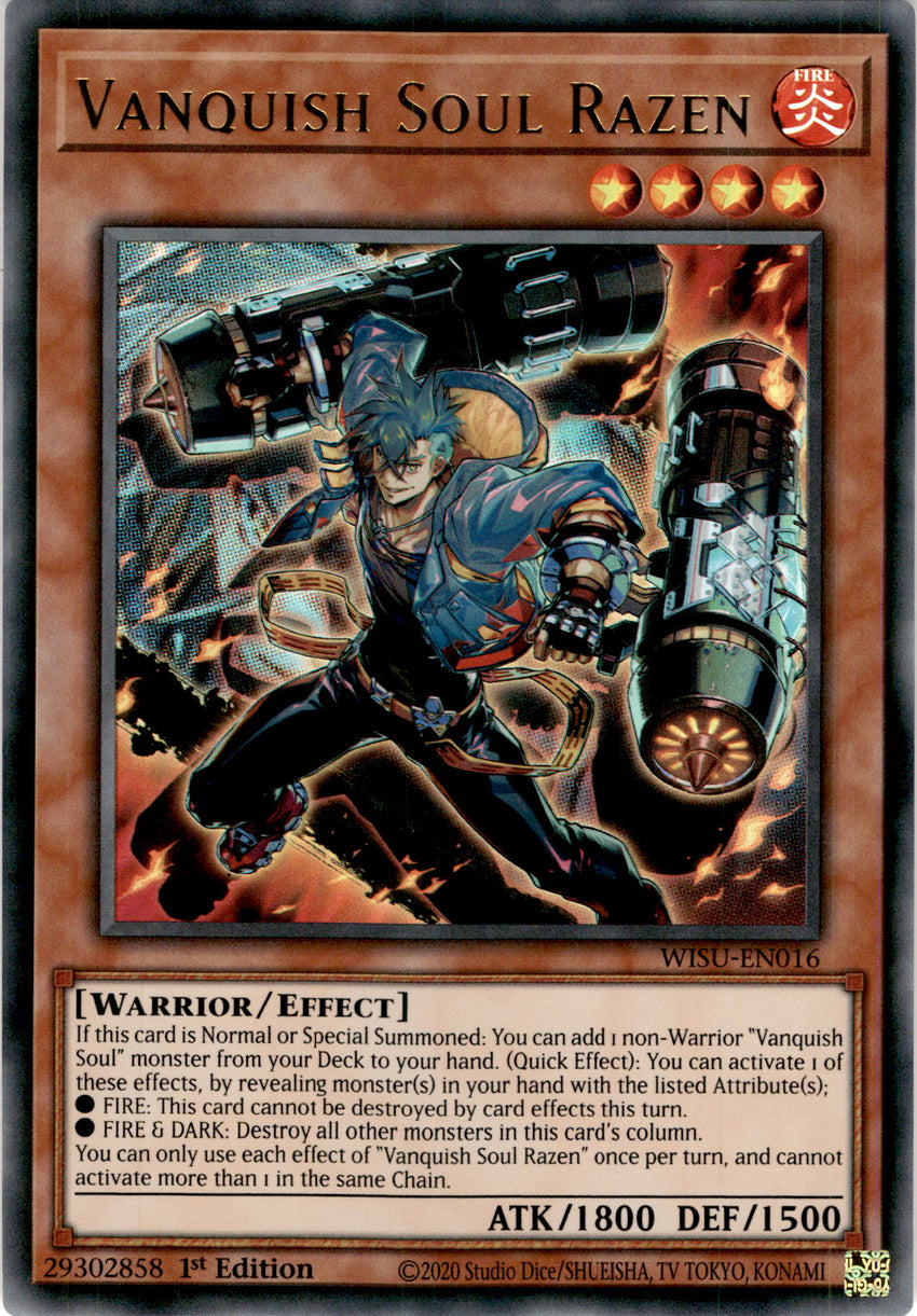 Vanquish Soul Razen - Wisu-en016 - Ultra Rare 1st Edition
