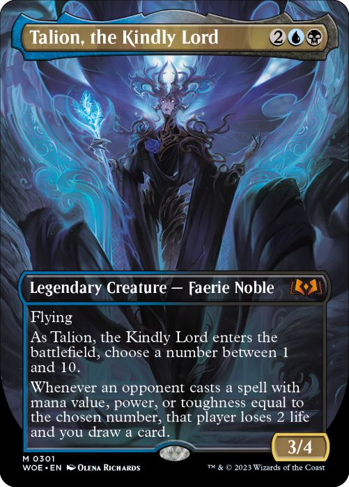 BORDERLESS Talion, the Kindly Lord - #301 Mythic Wilds of Eldraine