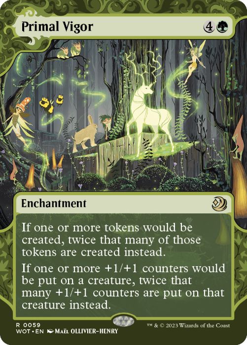 Primal Vigor - #59 Rare Wilds of Eldraine Enchanting Tales