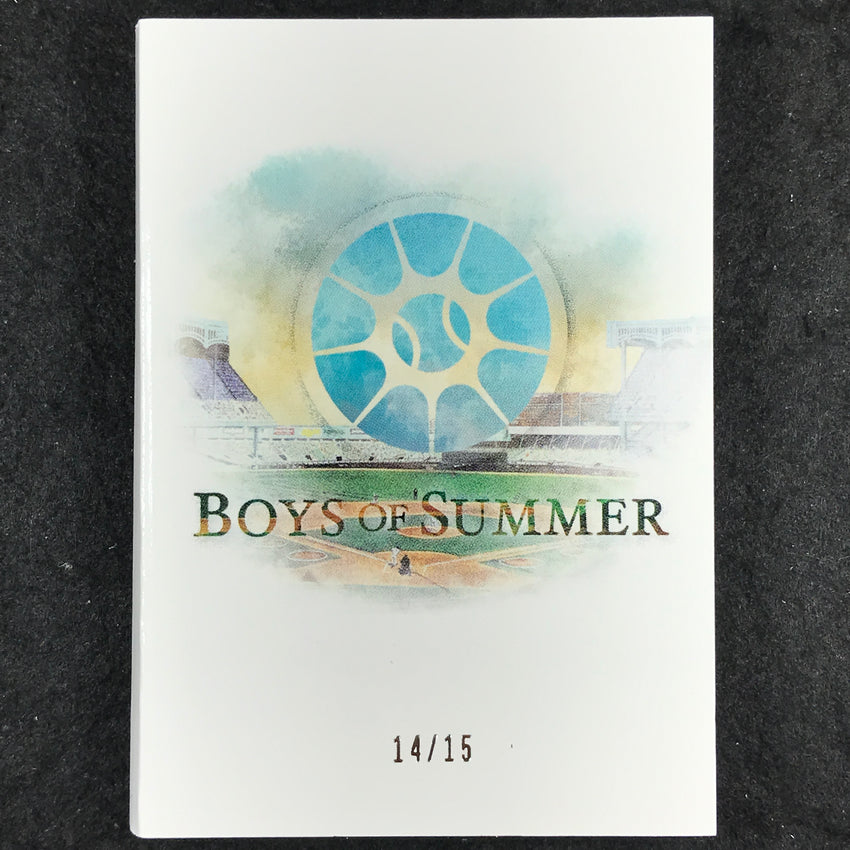 2025 Boys of Summer SEBASTIAN WALCOTT Jumbo Swatch Patch Auto Booklet 14/15