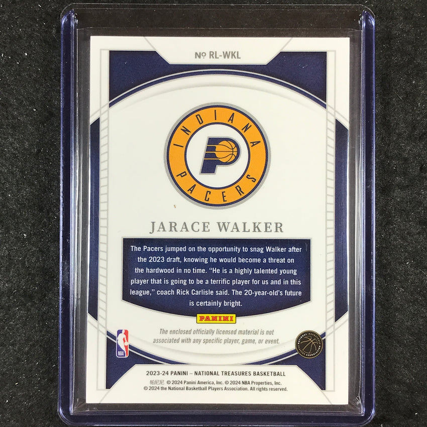 2023-24 National Treasures JARACE WALKER Rookie Logoman 5/5