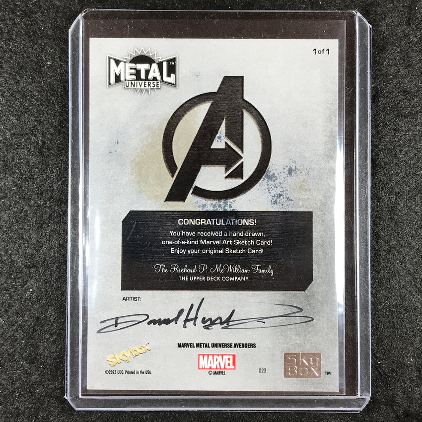 2024 Marvel Metal Universe Avengers WOLVERINE Artist Sketch 1/1 DAVID HINDELANG