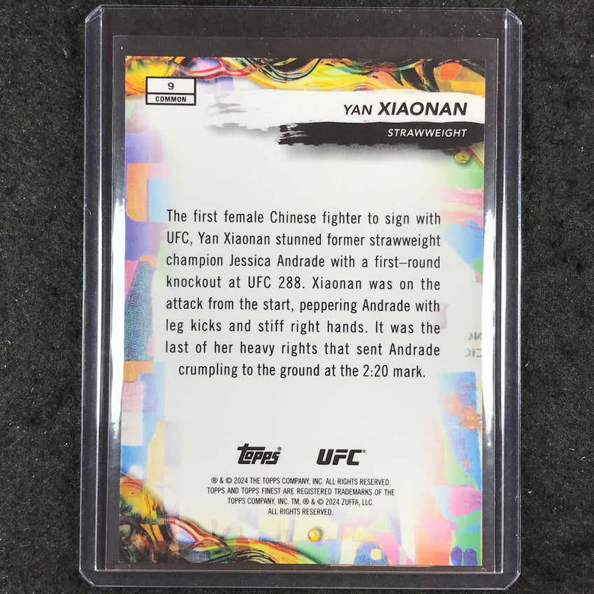2024 Topps Finest UFC YAN XIAONAN Common Superfractor 1/1 #9