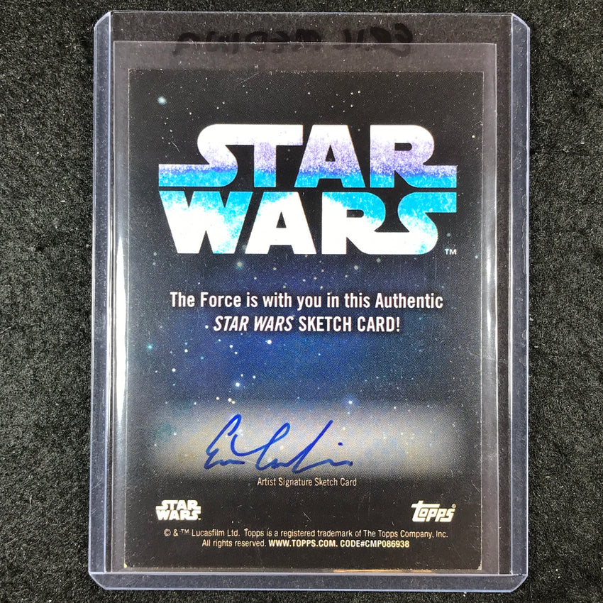 2024 Star Wars Chrome Galaxy YODA Artist Sketch 1/1 ERIC MEDINA