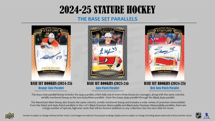 2024-25 Upper Deck Stature Hockey Hobby Box