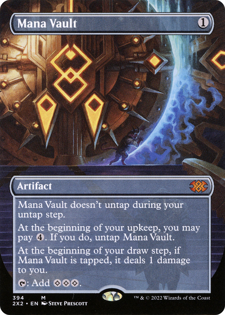 [ BL ] [FOIL] Mana Vault (Borderless) #394 - MYTHIC 2X2 - Double Masters 2022