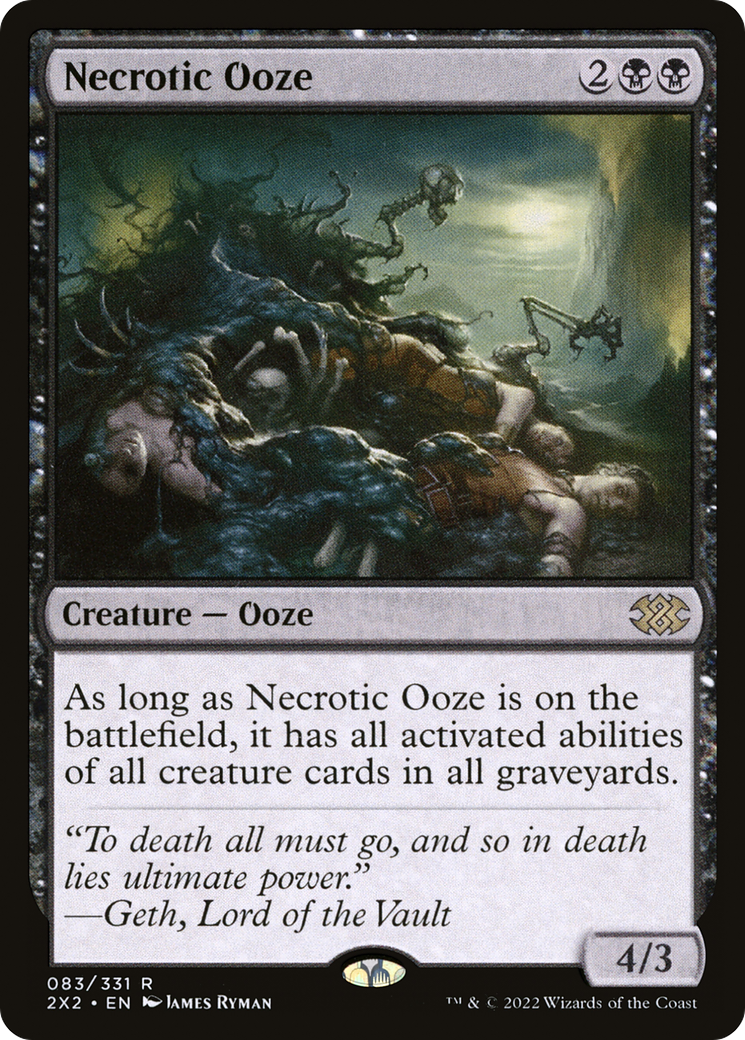 [FOIL] Necrotic Ooze #083 - RARE 2X2 - Double Masters 2022