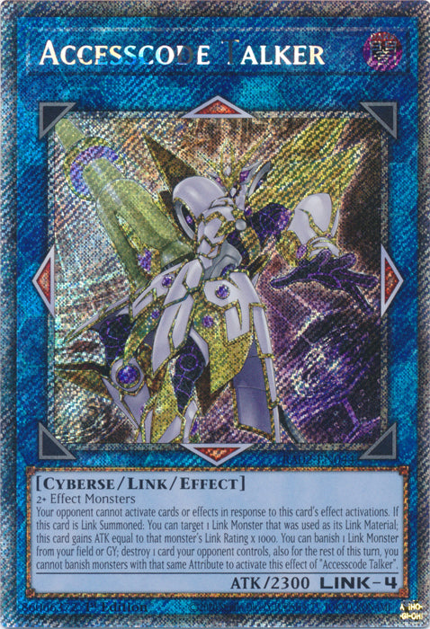 [PLATINUM RARE] Accesscode Talker - RA02-EN044 - 1st Edition