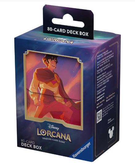 Lorcana TCG 80-Card Deck Box - Aladdin, Heroic Outlaw