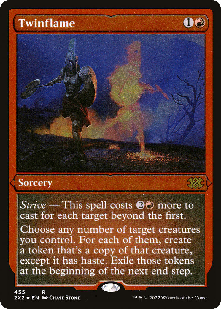 [ EF ] [FOIL] Twinflame (Foil Etched) #455 - RARE 2X2 - Double Masters 2022