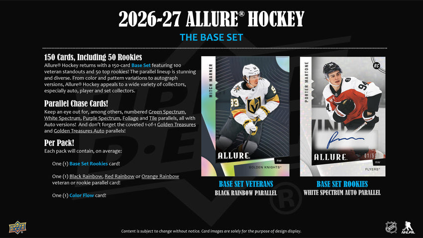 2026-27 Upper Deck Allure Hockey Hobby Box (Pre-Order)