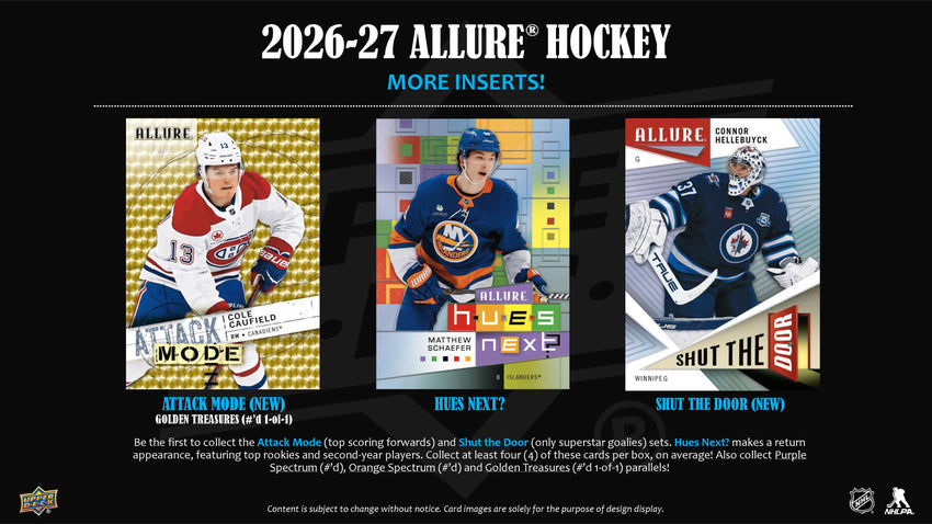2026-27 Upper Deck Allure Hockey Hobby Box (Pre-Order)