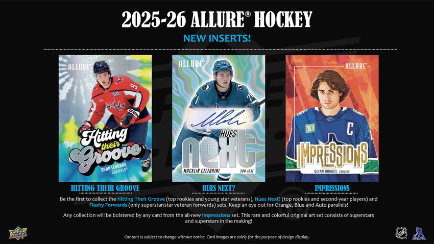 2025-26 Upper Deck Allure Hockey 4-Pack Blaster Box (Pre Order)