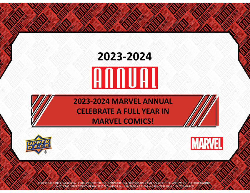 2023-24 Upper Deck Marvel Annual Trading Cards Hobby Box