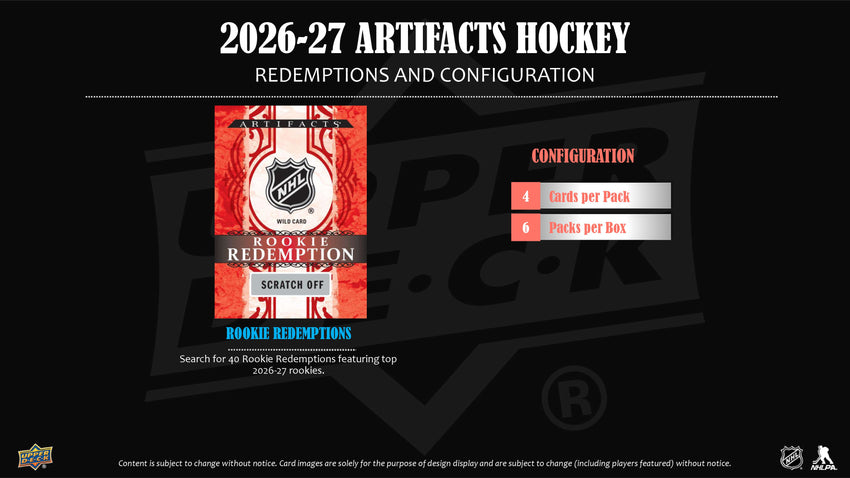 2026-27 Upper Deck Artifacts Hockey Blaster Box (Pre Order)
