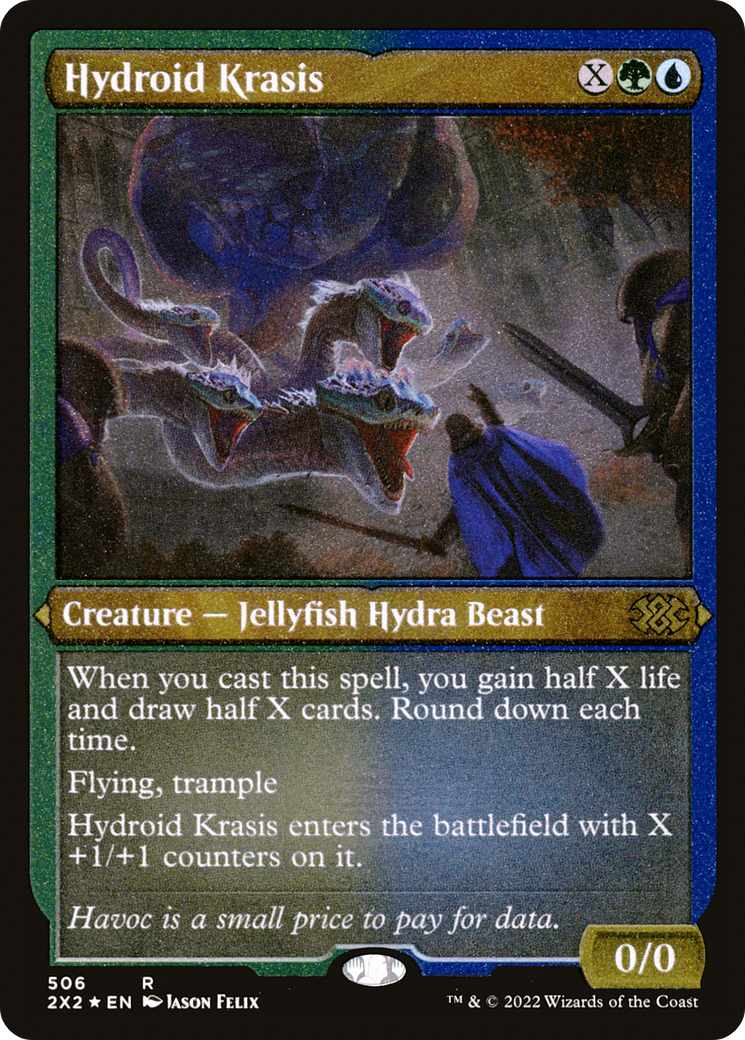 [ EF ] [FOIL] Hydroid Krasis (Foil Etched) #506 - RARE 2X2 - Double Masters 2022