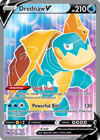 FULL ART Drednaw V - 069/073 - Ultra Rare - Champions Path