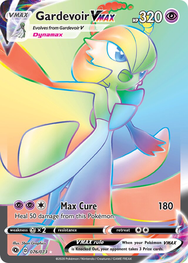HYPER RARE Gardevoir Vmax - 076/073 - Champions Path