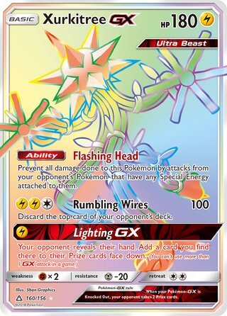 HYPER RARE Xurkitree GX - 160/156 - Ultra Prism
