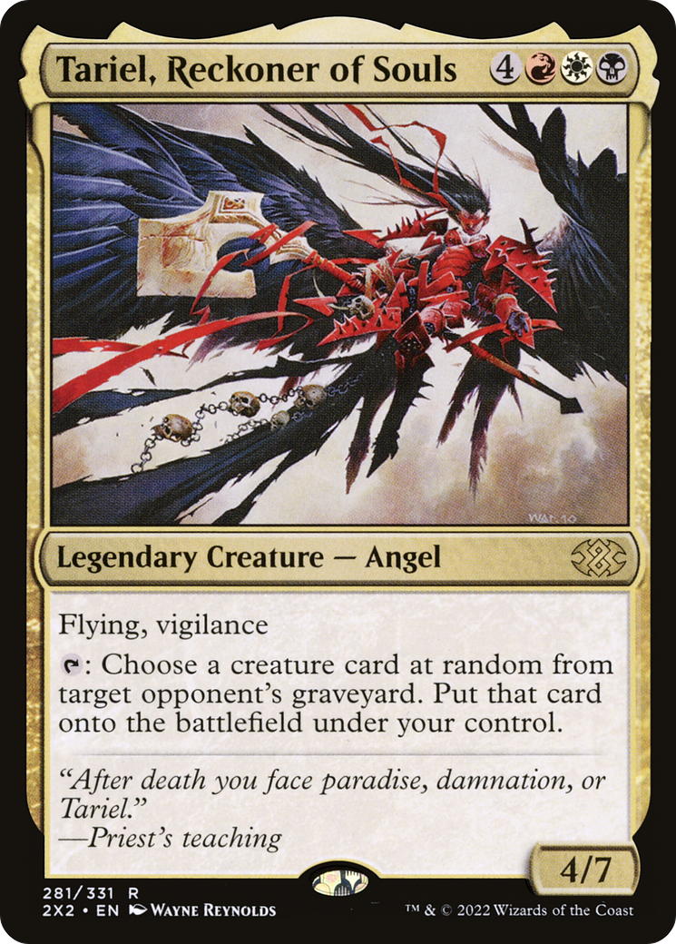 [FOIL] Tariel, Reckoner of Souls #281 - RARE 2X2 - Double Masters 2022