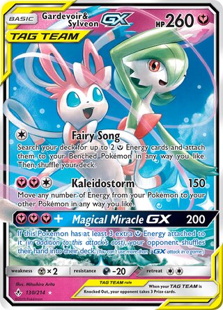 Gardevoir And Sylveon GX - 130/214 - Ultra Rare - Unbroken Bonds