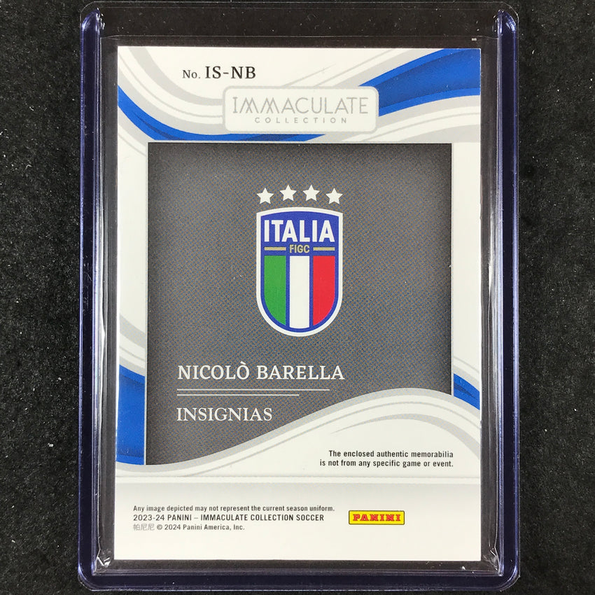 2023-24 Immaculate Soccer NICOLO BARELLA Insignias Patch Relic 1/1