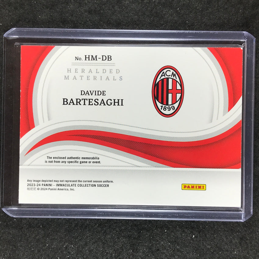 2023-24 Immaculate Soccer DAVIDE BARTESAGHI Heralded Materials Rookie Patch 1/1