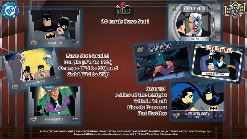 2025 Upper Deck DC Batman The Animated Series Hobby Box (Pre Order)
