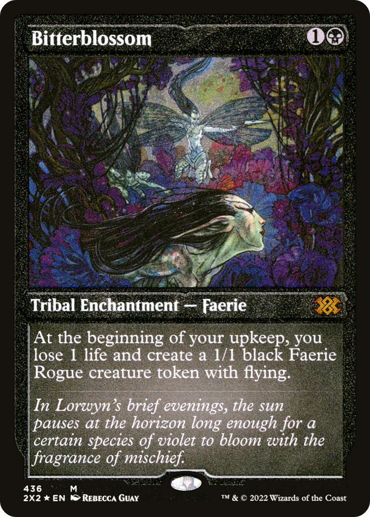 [ EF ] [FOIL] Bitterblossom (Foil Etched) #436 - MYTHIC 2X2 - Double Masters 2022