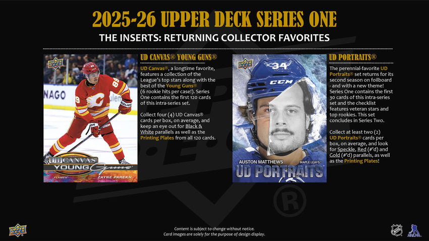 2025-26 Upper Deck Series 1 Hockey Hobby Box