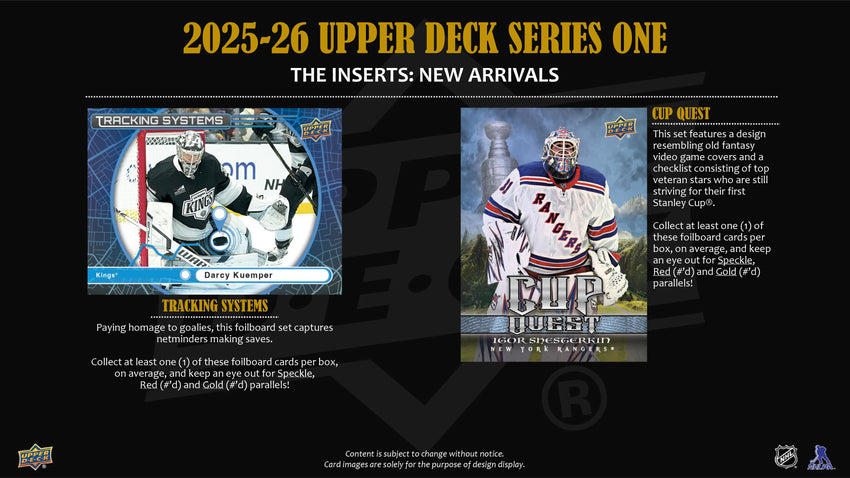 2025-26 Upper Deck Series 1 Hockey Hobby Box