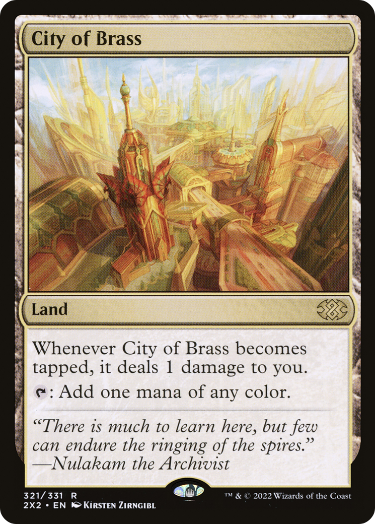 [FOIL] City of Brass #321 - RARE 2X2 - Double Masters 2022