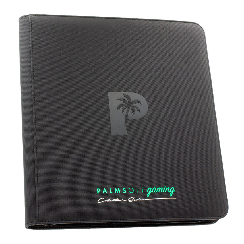 Palms Off Gaming Collectors Series 12 Pocket Zip Binder  Black
