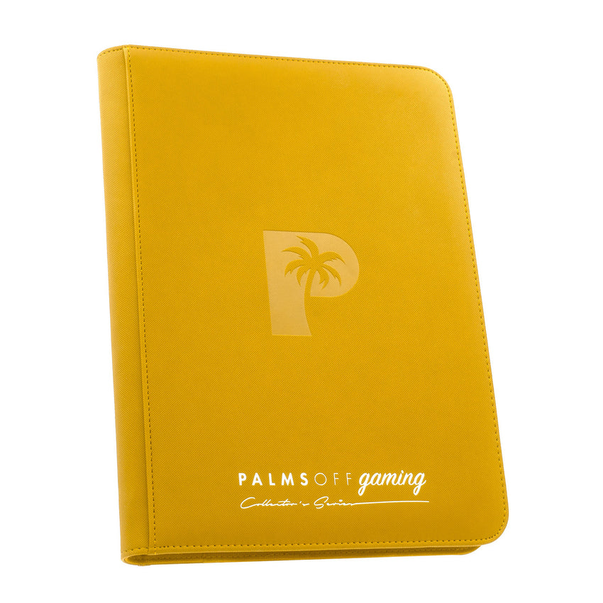 Palms Off Gaming Collectors Series 9 Pocket Zip Binder  Yellow