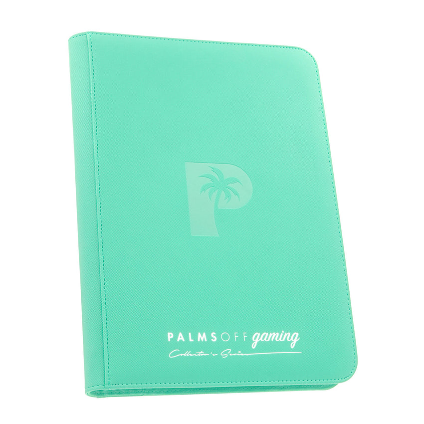 Palms Off Gaming Collector's Series 9 Pocket Zip Binder – Turquoise