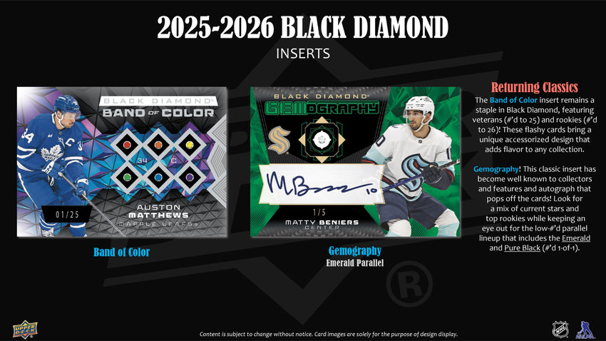 2025-26 Upper Deck Black Diamond Hockey Hobby Box