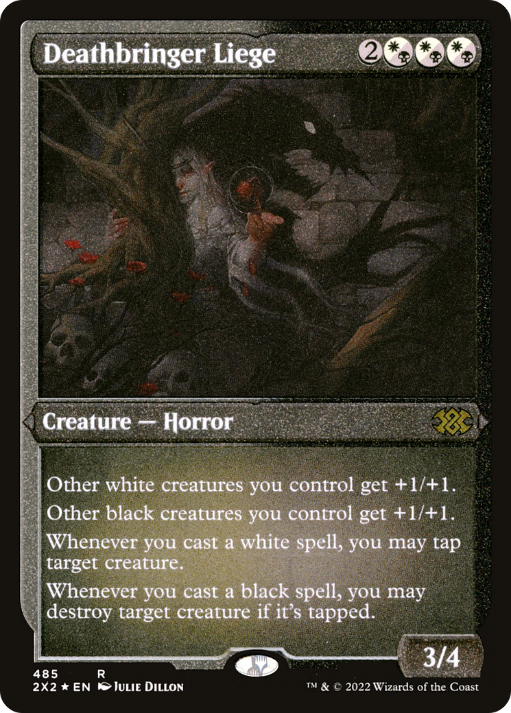 [ EF ] [FOIL] Deathbringer Liege (Foil Etched) #485 - RARE 2X2 - Double Masters 2022