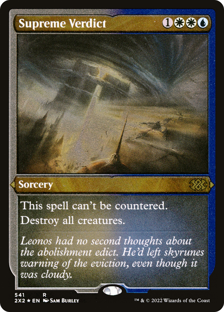 [ EF ] [FOIL] Supreme Verdict (Foil Etched) #541 - RARE 2X2 - Double Masters 2022