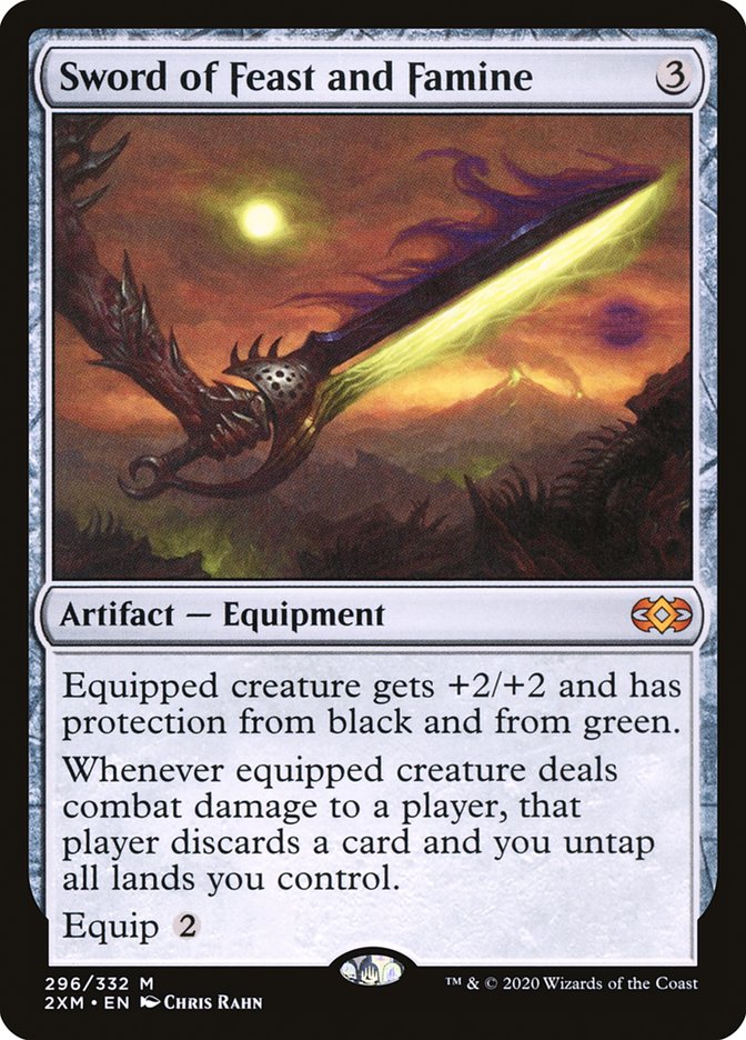 Foil - Sword Of Feast And Famine 296/332 - Double Masters - Mythic