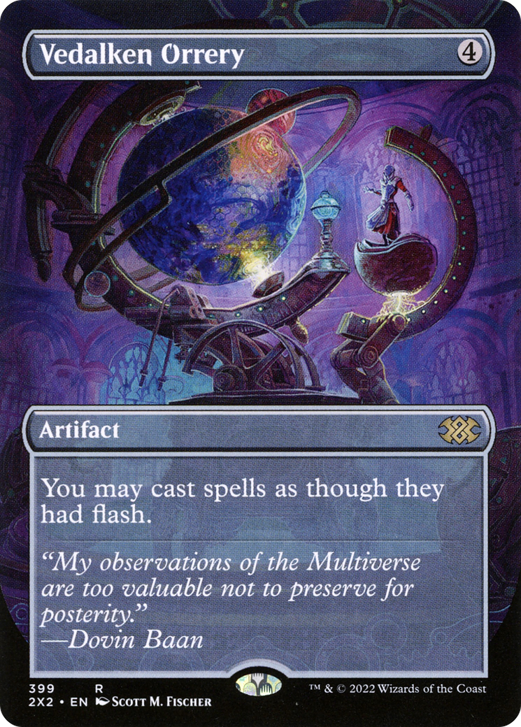 [ BL ] [FOIL] Vedalken Orrery (Borderless) #399 - RARE 2X2 - Double Masters 2022