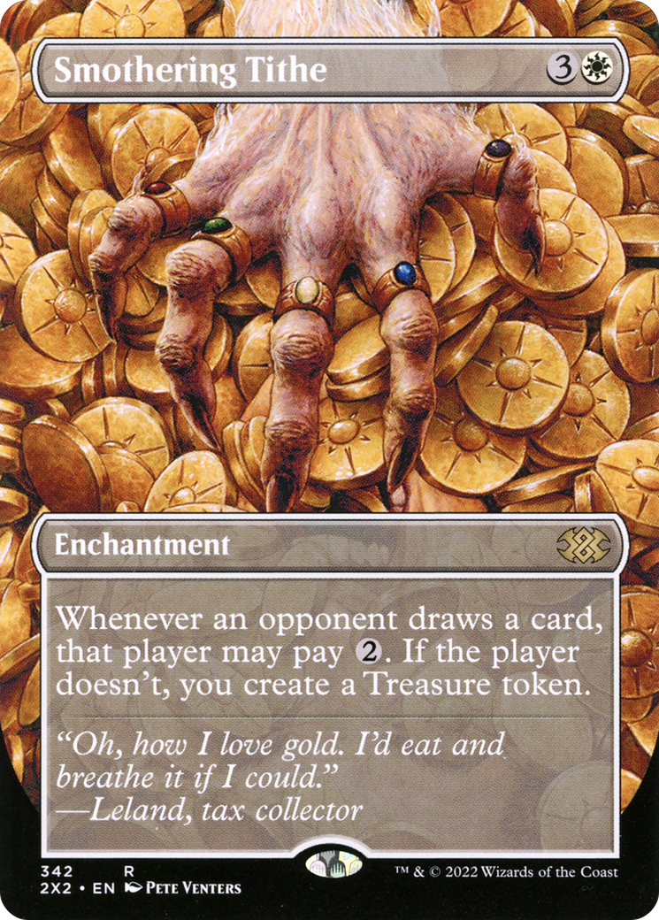 [ BL ] [FOIL] Smothering Tithe (Borderless) #342 - RARE 2X2 - Double Masters 2022