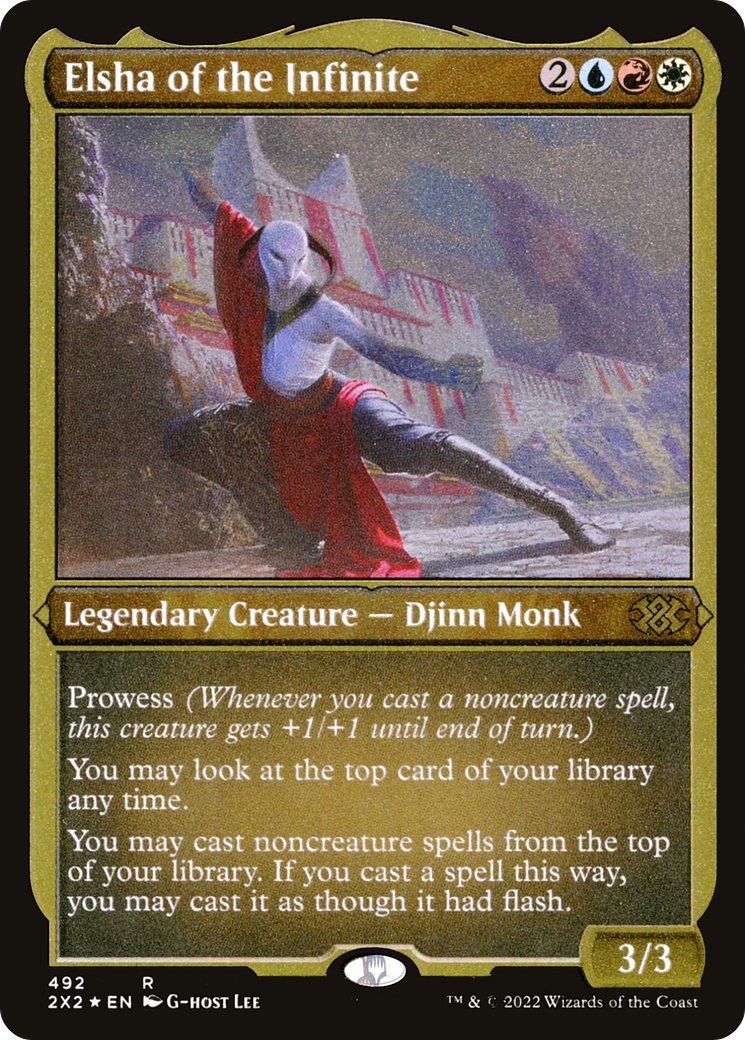 [ EF ] [FOIL] Elsha of the Infinite (Foil Etched) #492 - RARE 2X2 - Double Masters 2022