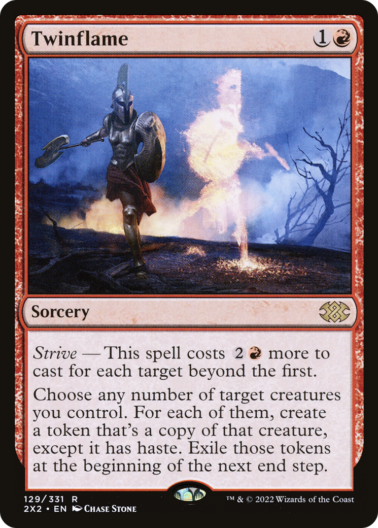 [FOIL] Twinflame #129 - RARE 2X2 - Double Masters 2022