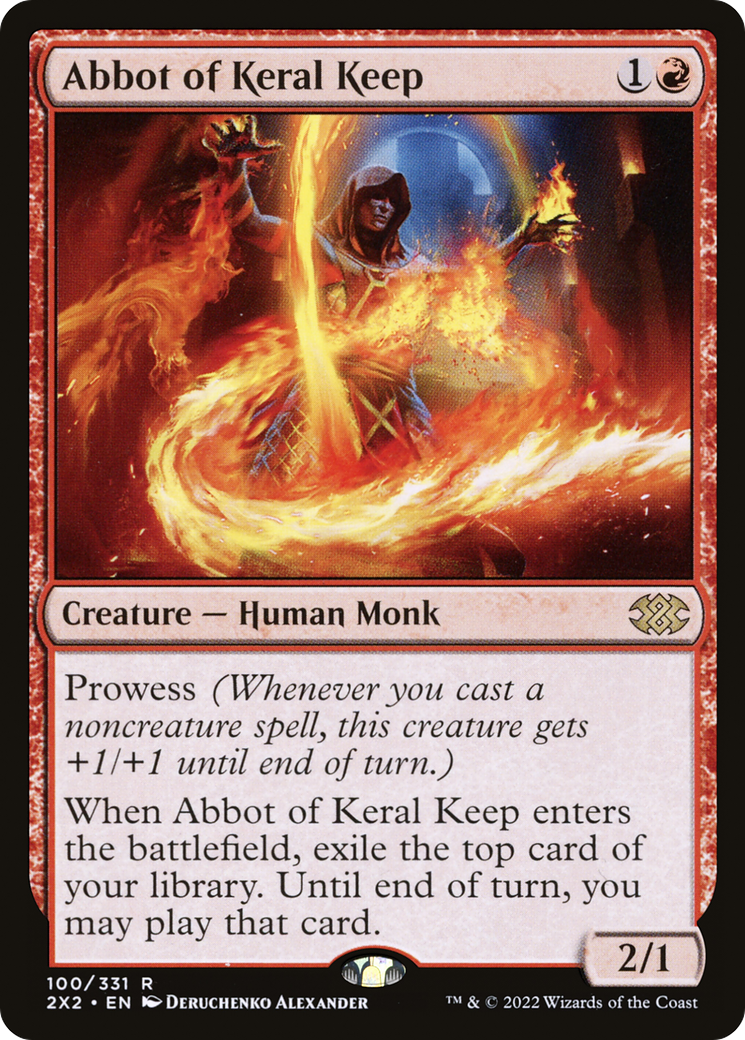 Abbot of Keral Keep #100 - RARE 2X2 - Double Masters 2022